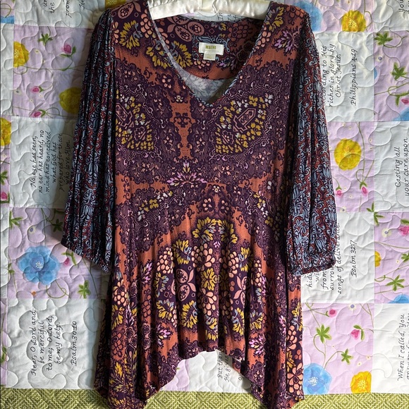 Maeve Tops - Maeve by Anthropology Multicolor Patterned Top sz LP